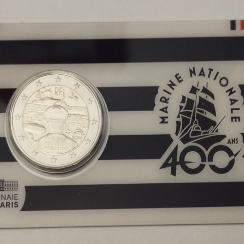 French Navy 2€ Coincard 2026 new, limited mintage