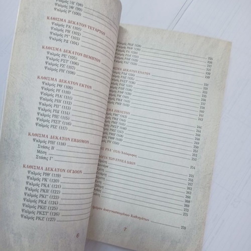 To Psaltirion book used, Agathos Logos editions 2014