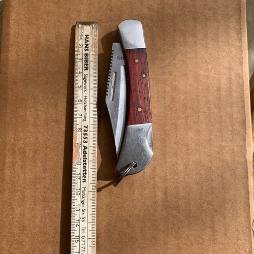 Lockback knife used John Benzen Tools unsharpened