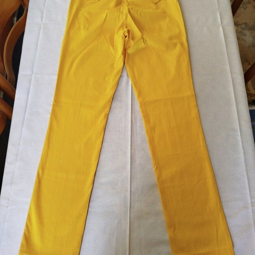 Women's summer pants like new, yellow, size S