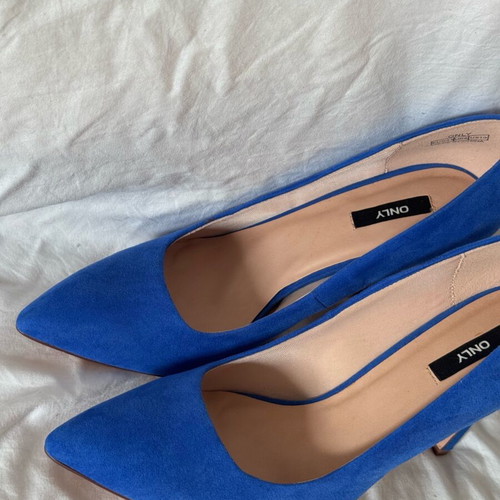 Only pumps new, blue, size 41 pointed toe