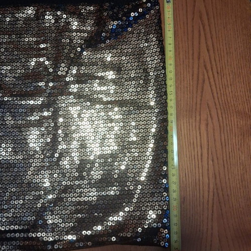Evening neck warmer scarf with golden sequins like new