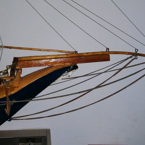 Handmade Vintage Sailboat from the 1960s