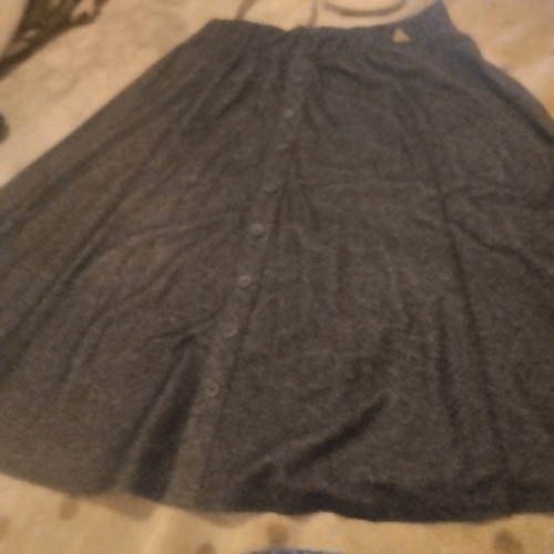 Midi skirt in A-line dark gray Attrattivo like new, large