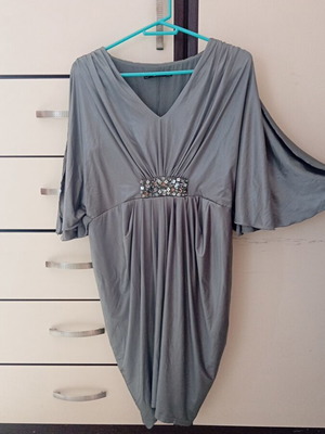 Raxevsky dress size M, lined, grey-silver, worn once