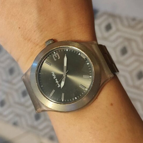 Sandra Fellini watch used with silver metal bracelet