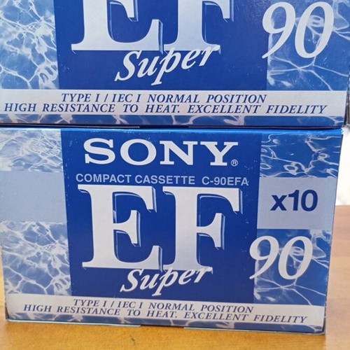 Sony EF 90min cassette tapes sealed pack of 10