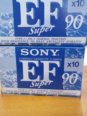 Sony EF 90 λεπτών κασέτες σφραγισμένο πακέτο 10