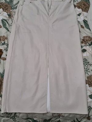 Skirt long leather like new size L 40 12