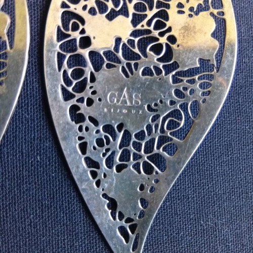 Gas Bijoux earrings like new, silver, French boutique