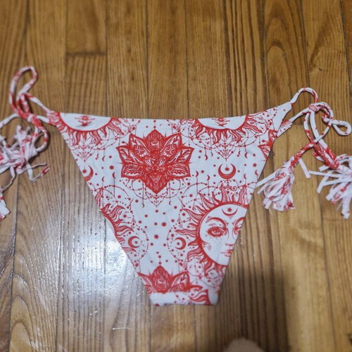 Maa Boo swim slip new, white and red, size L