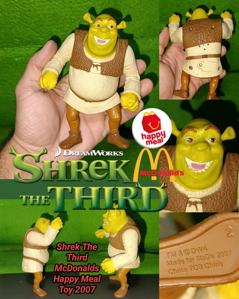 Shrek The Third McDonalds Happy Meal Toy 2007 Δωράκι Σρέκ φιγούρα figure DreamWorks