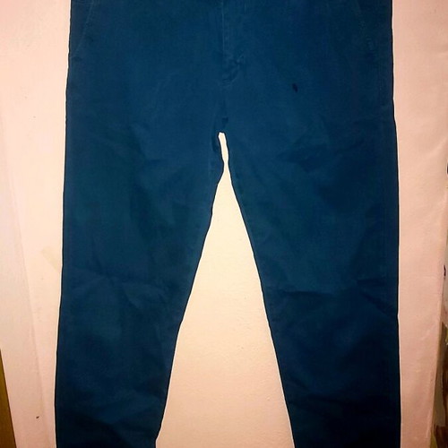 Bitsiani men's pants dark blue like new with stain