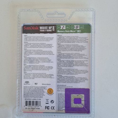 SanDisk Memory Stick Micro (M2) 4GB new sealed