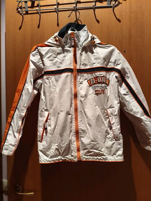 Children's jacket age 10 like new, white and beige