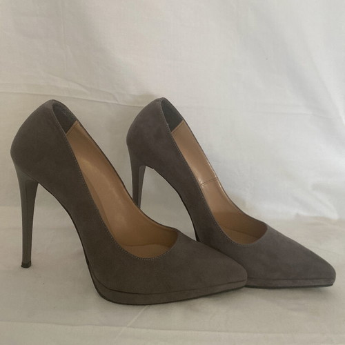 Exe gray suede pumps with 11 cm heel, like new, size 40
