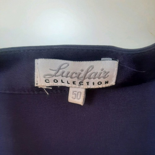 Purple satin Lucifair shirt like new with sheer details size 50
