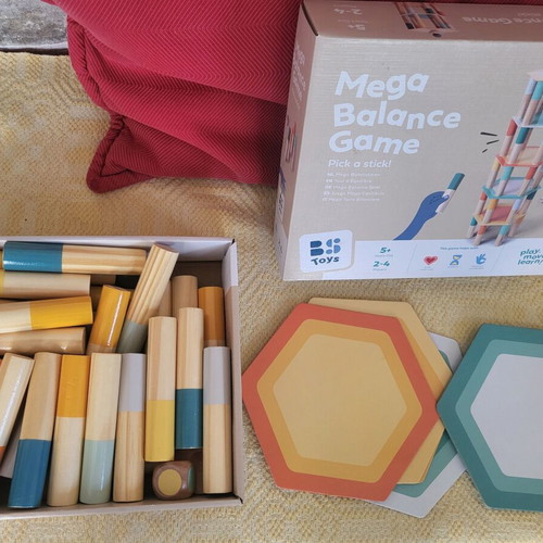 Mega Balance Game wooden toy like new by BS Toys for ages 5+