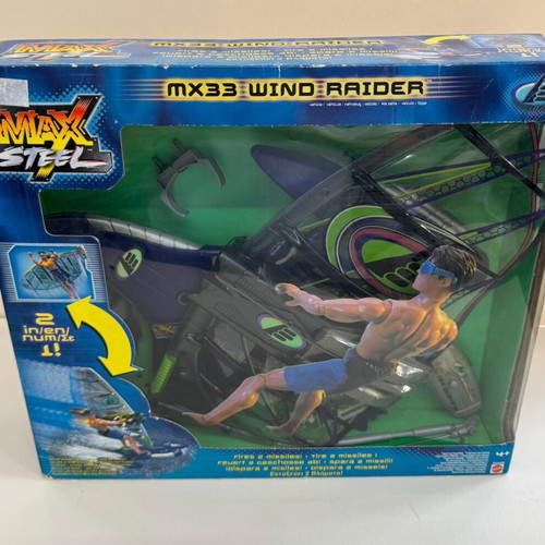 Mattel Max Steel MX33 Wind Raider 2001 model new