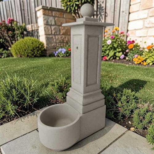 Garden fountain sink Selena new, unpainted concrete