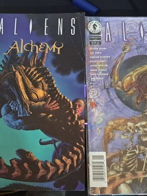 Aliens comics used, lot of 5 issues, English