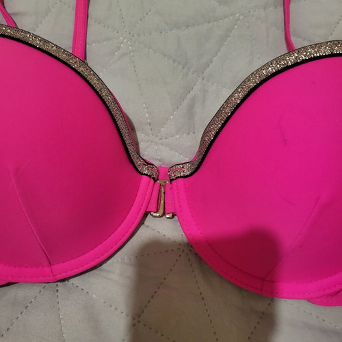 Bikini fuchsia with silver details like new, size M
