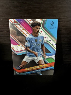 2024-25 Topps Finest UCC UEFA Nico O'Reilly Rookie RC card used