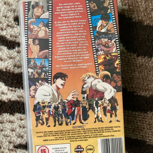 Street Fighter 2 Animated Movie VHS like new, 1995, English audio