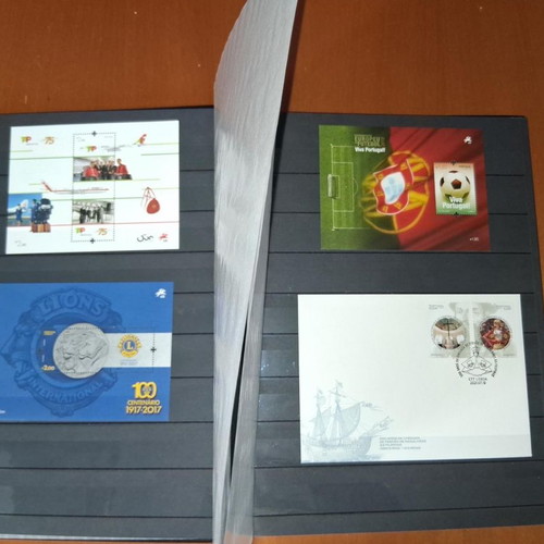Portuguese stamps and first day covers in 32-page album new