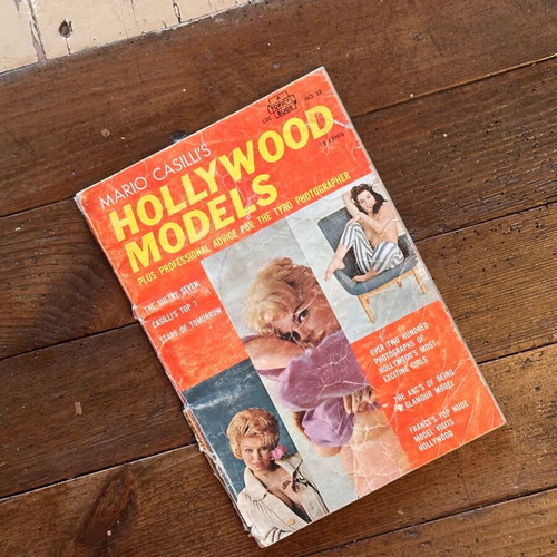 Mario Casilli Hollywood Models book used with sensual photographs