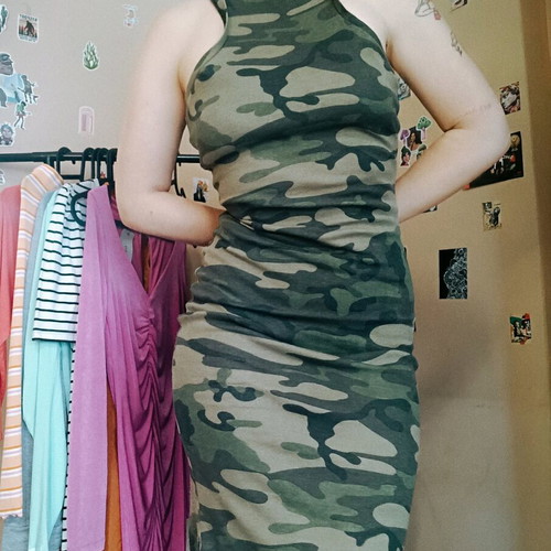 Avin Boutique Camouflage Dress like new, green