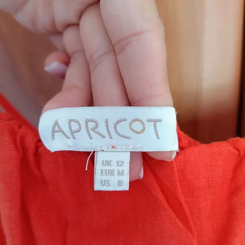 Apricot dress, medium, red