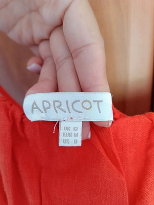 Apricot dress, medium, red