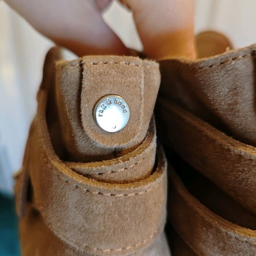 Rag & Bone Harrow suede ankle boots tan beige like new