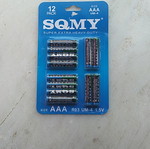 SQMY AAA αλκαλικές μπαταρίες πακέτο 12 καινούργιες