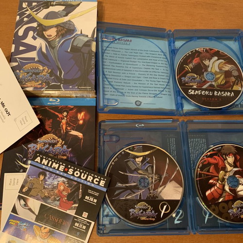 Samurai Kings Sengoku Basara Blu-Ray+DVD Combo Pack sealed, complete series