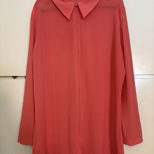 Celestino coral airy shirt tunic with zipper, women's M