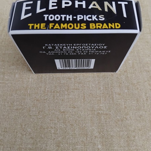 Elefas collectible toothpick box, unused