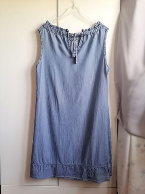 Denim dress L/XL new, 100% cotton, made in Italy