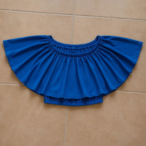 Women's set co-ord blue like new with crop top and palazzo pants