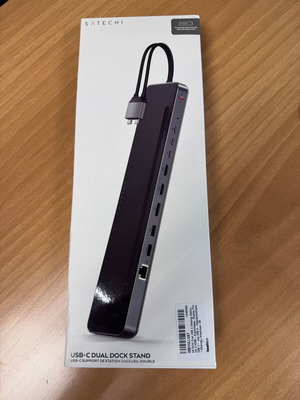 Satechi USB-C докинг станция с HDMI Ethernet сива (ST-DDSM)