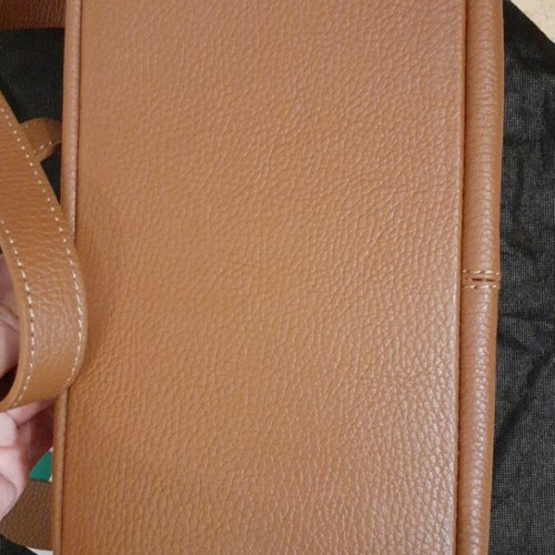 Vera Pelle Piera leather shoulder bag, tan