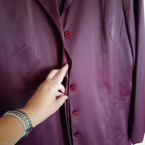 Burgundy suit like new, jacket with dress, size L