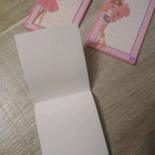 Barbie collectible notepads like new, set of 3 pieces