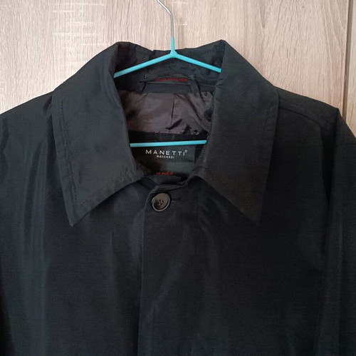 Manetti men's trench coat like new, size XL, black
