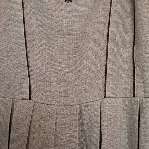 Linen long dress like new, size M, beige