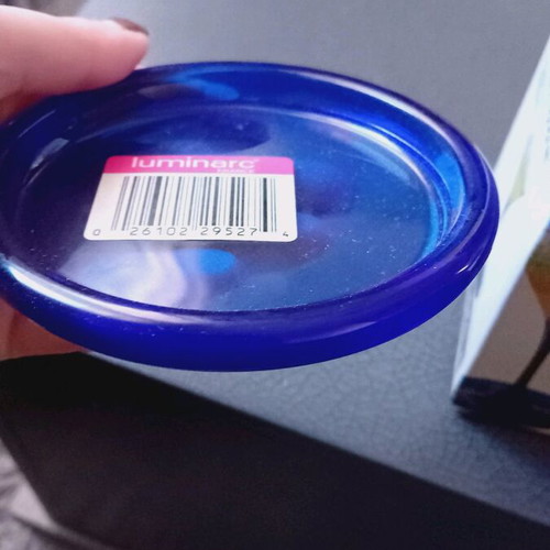 Blue Luminarc coasters new