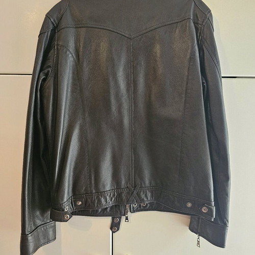 Aviatrix leather jacket used, brown, size S/M