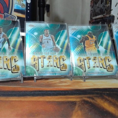 2025-26 Topps Chrome Stratospheric Stars Insert Lot, 4 Cards