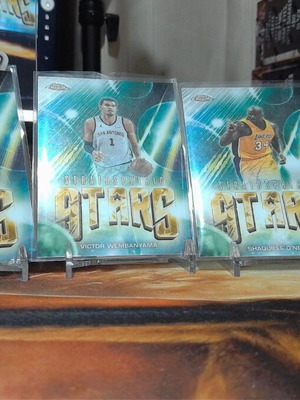 2025-26 Topps Chrome Stratospheric Stars Insert Lot, 4 Cards